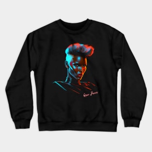 Grace Jones  / 80s Style Aesthetic Design Crewneck Sweatshirt